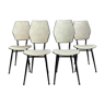 Ensemble de 4 chaises 1950