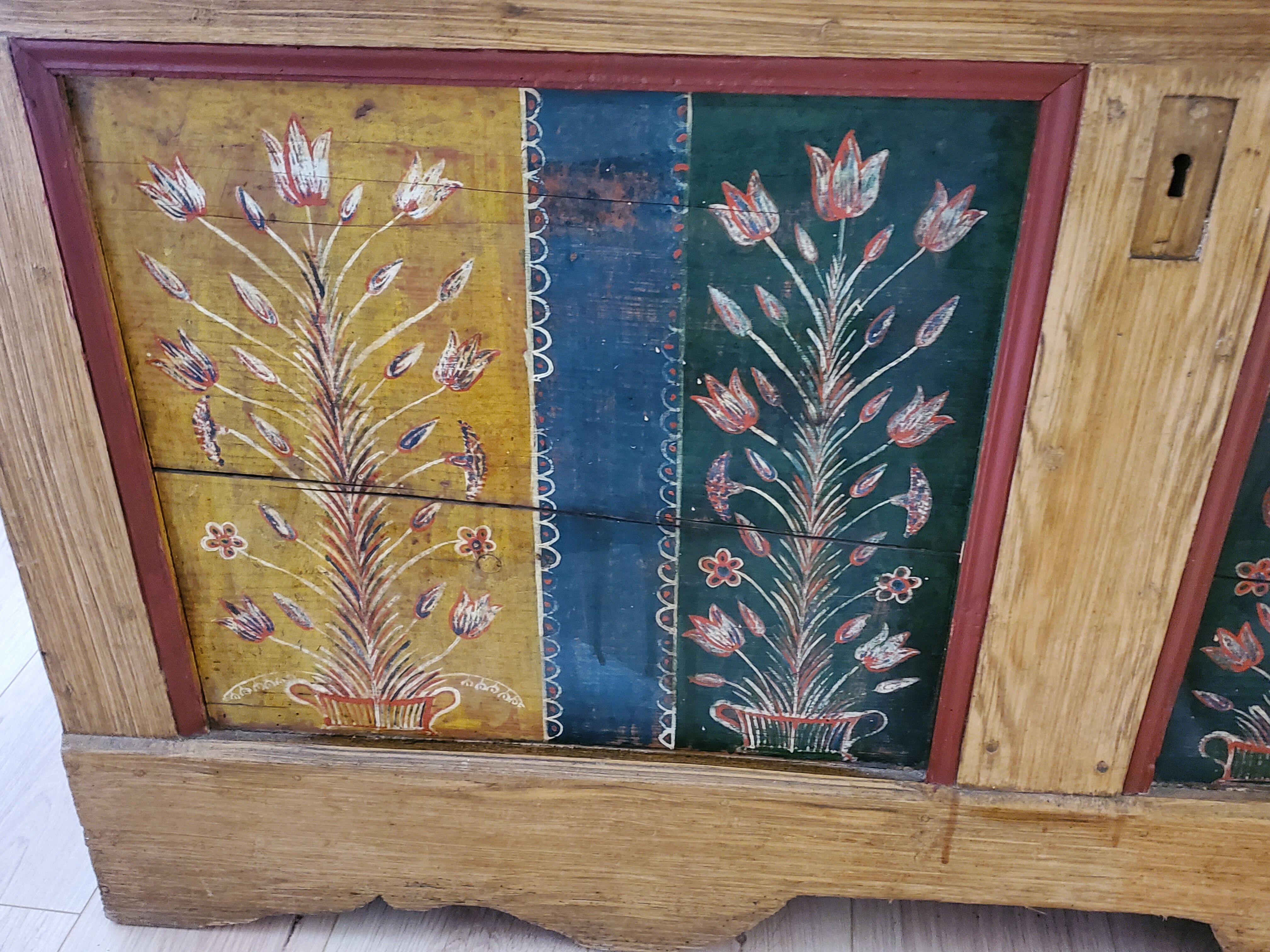19th century Alsatian wedding chest