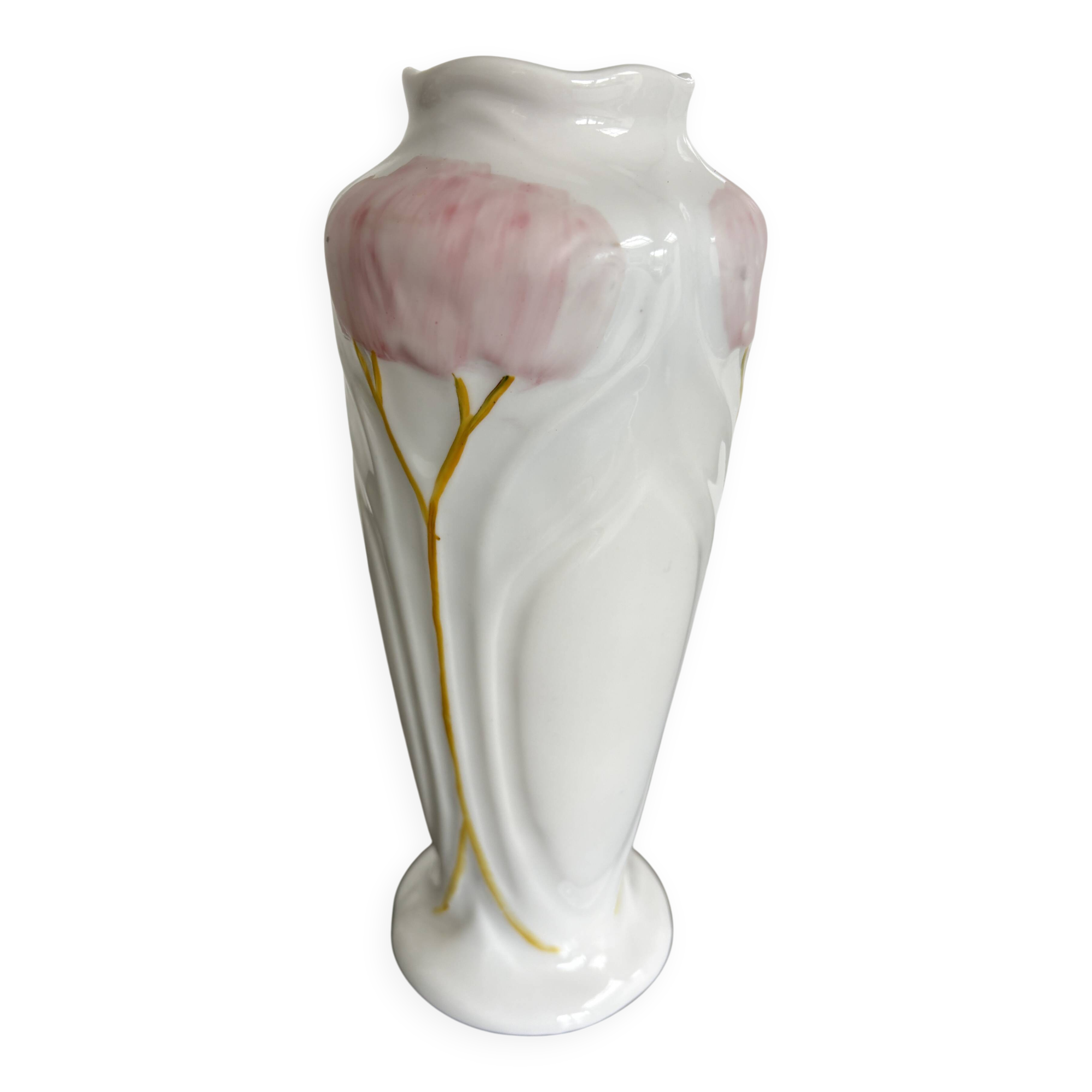 Antique Art Nouveau porcelain vase