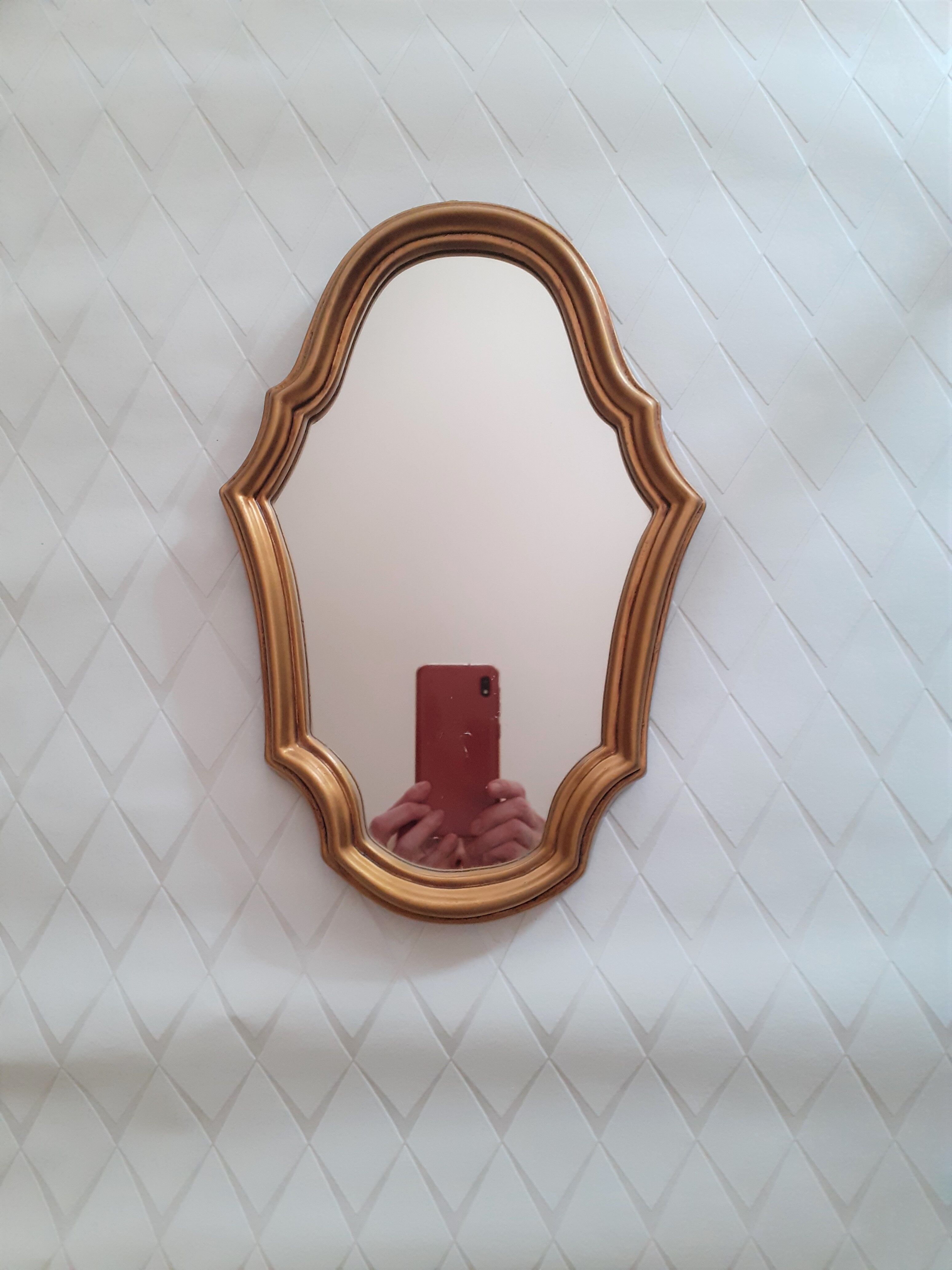 Wood mirror 32x21cm