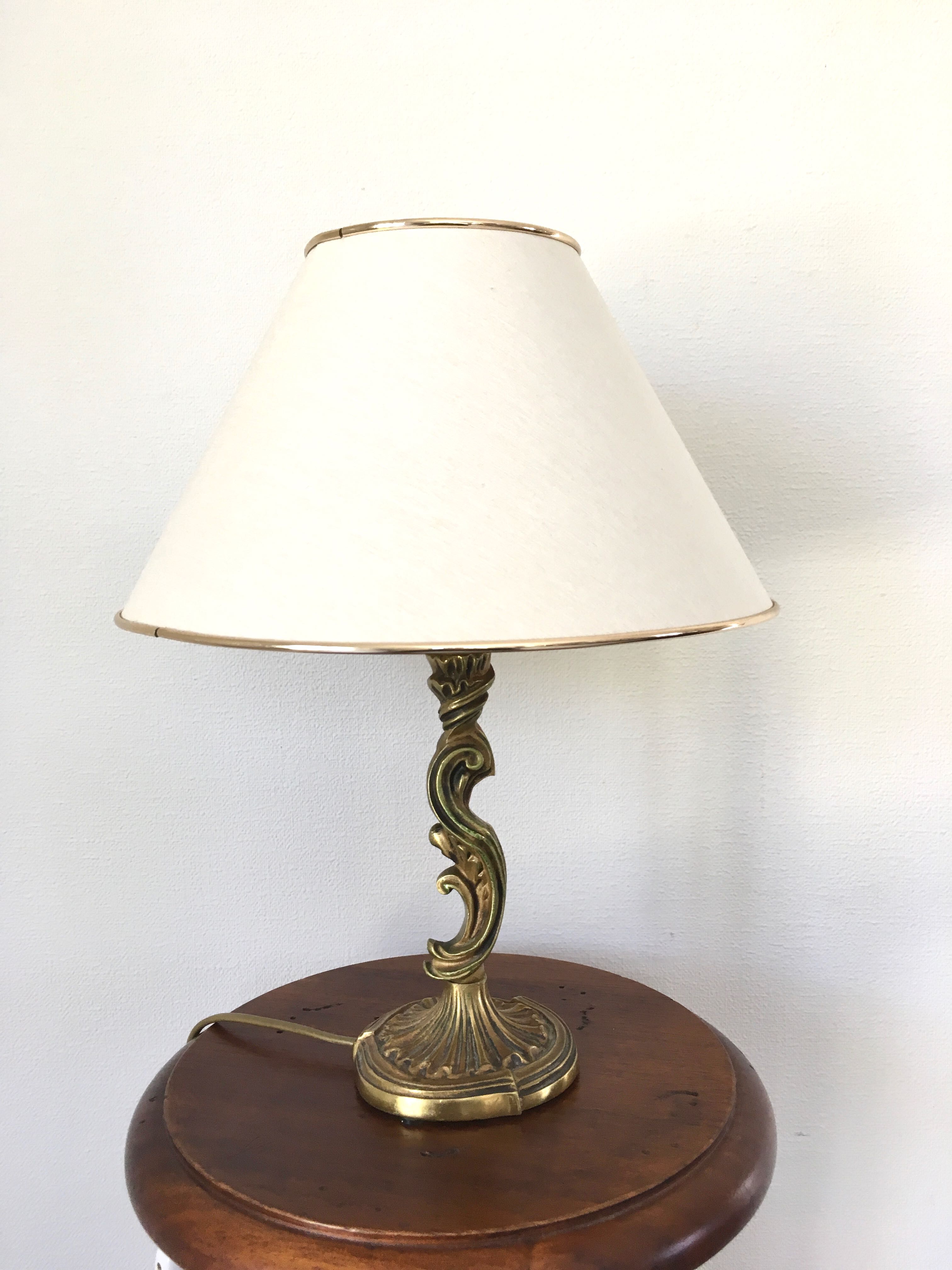 Brass table or bedside lamp