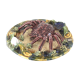 Naturalistic plate Spider earthenware of Caldas