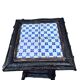 Folk art stool – circa 1890-1900. Rattan & ceramic