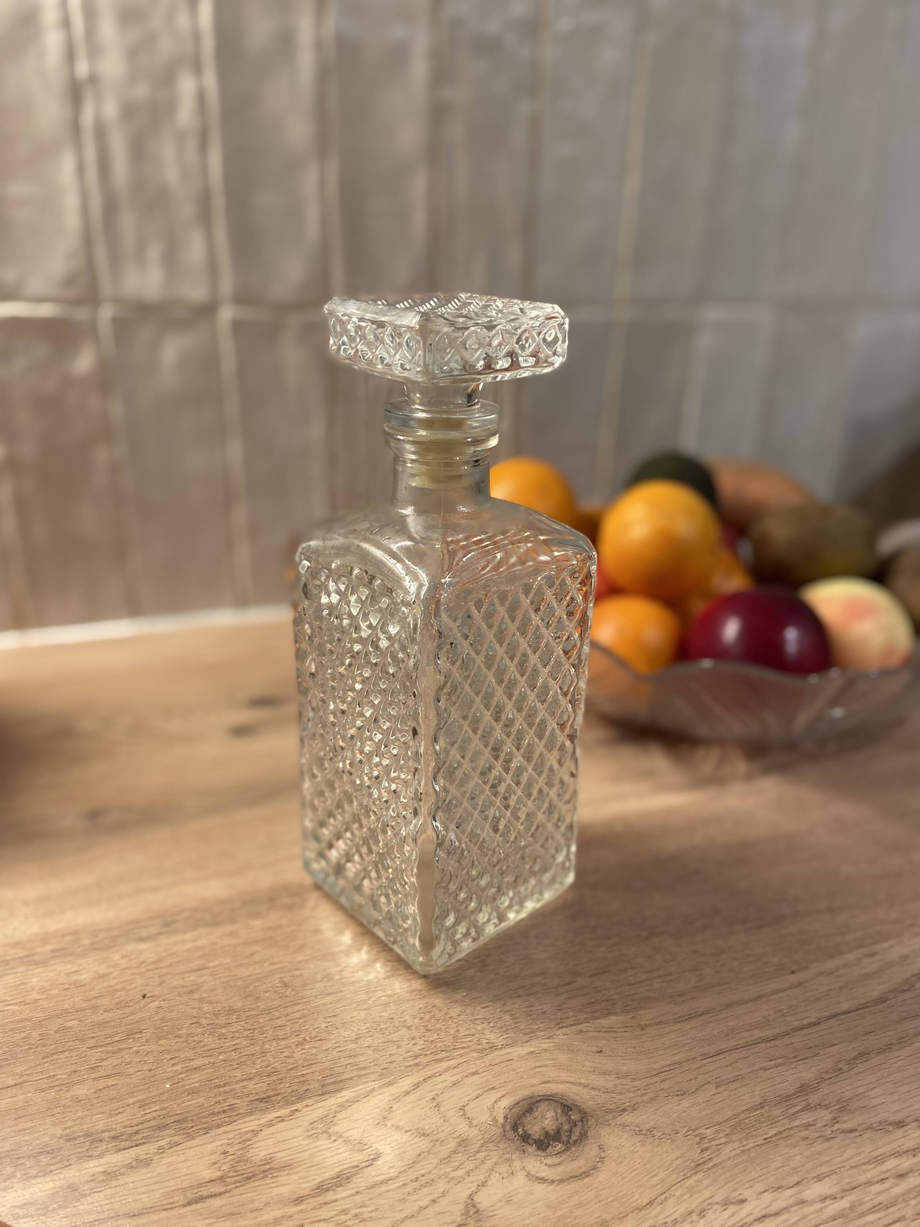 Vintage glass carafe – Made in Italy