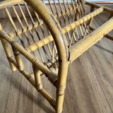 Rattan magazine rack