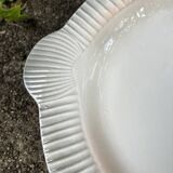 6 flat plates with Fish pattern and shape, Digoin Sarreguemines