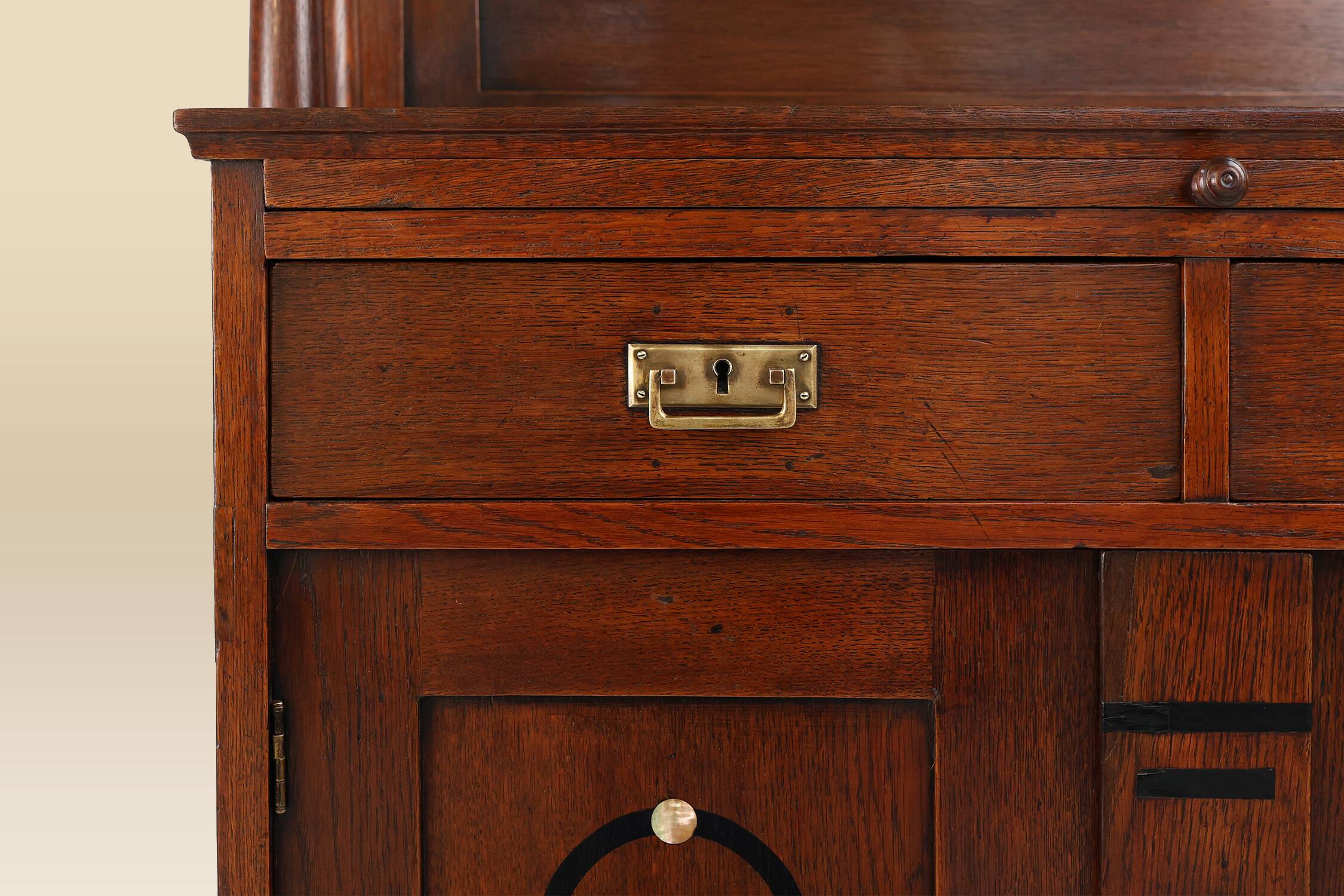 Secession high cabinet the Vienna Art Nouveau style, Austria ca. 1905