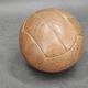 Pair of 1950s Czechoslovak Vintage Leather Medicine Balls