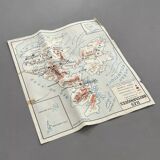 Old double-sided school map, Rossignol edition