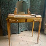 Art Deco dressing table in solid oak