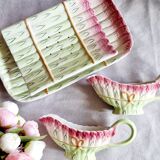 Asparagus set in slurry