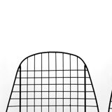 Original Vintage Scandinavian Mid-Century Modern Minimalist Black Wire Prototype Chair, 1960s, Set o