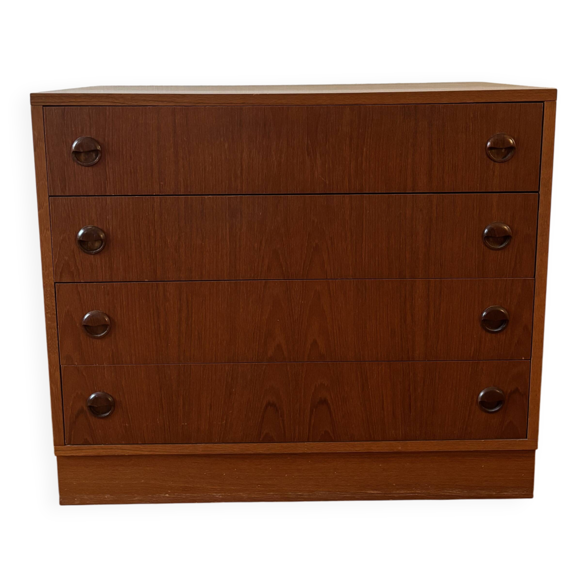 Scandinavian teak chest of drawers, 1960.