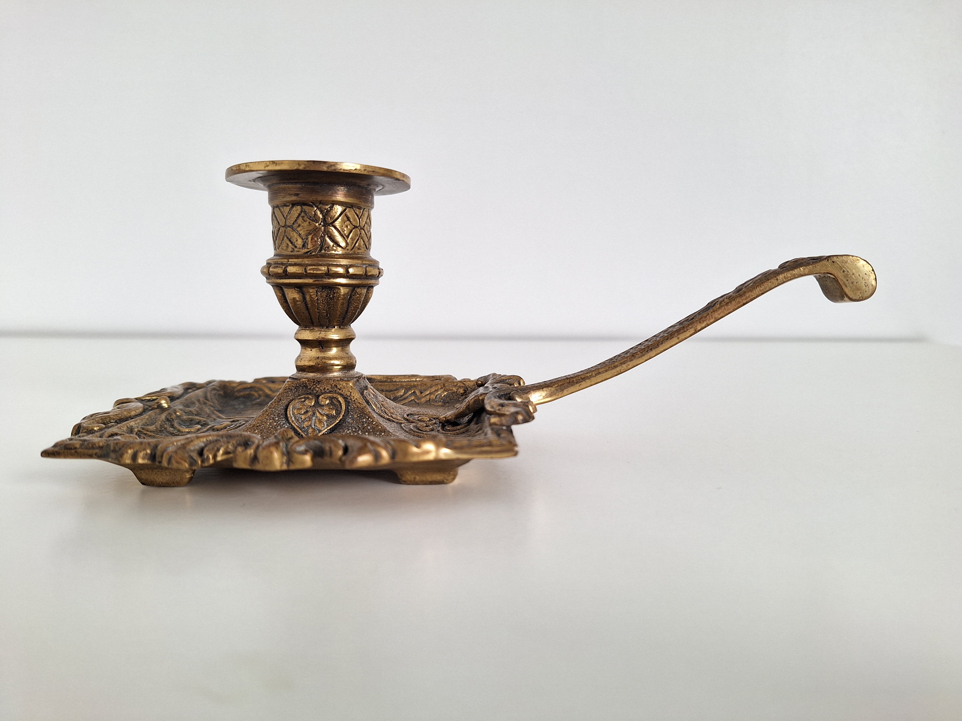 Vintage 19th bedroom candle holder