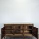 Mahogany and breccia marble sideboard