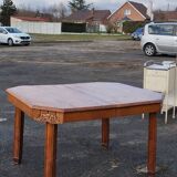 Solid wood art deco table, with extensions