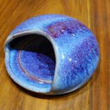 Small stoneware object (sponge holder?) with “hare fur” glaze