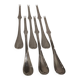 6 silver-plated metal lobster picks by Christofle Malmaison, 18cm