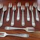 Christofle - Set of 12 Villeroy model silver-plated cake forks