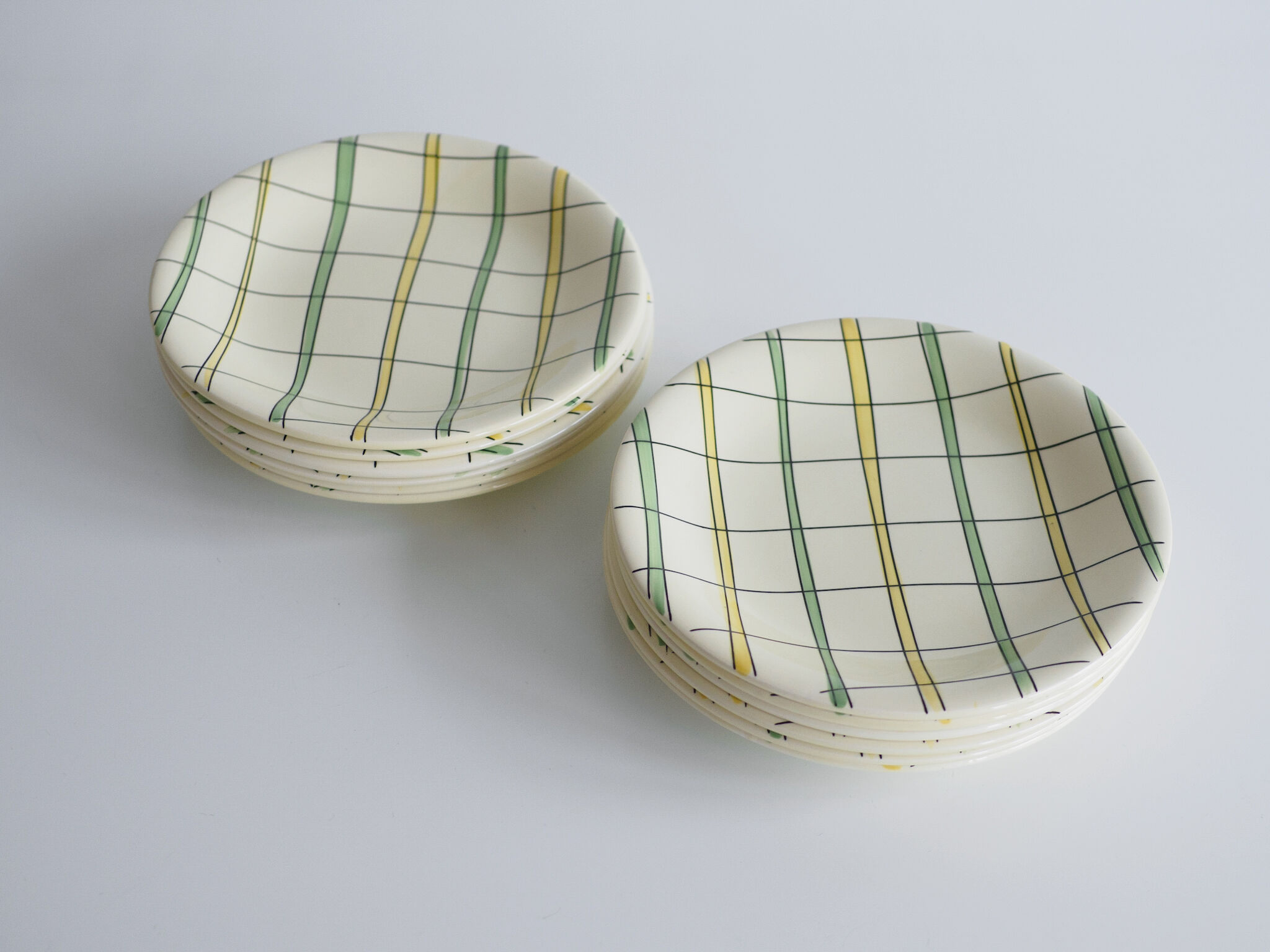 Suite of 6 dessert plates