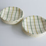 Suite of 6 dessert plates