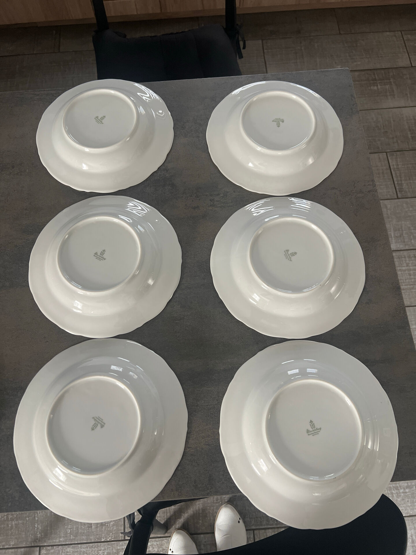 Set of 6 deep plates, Winterling