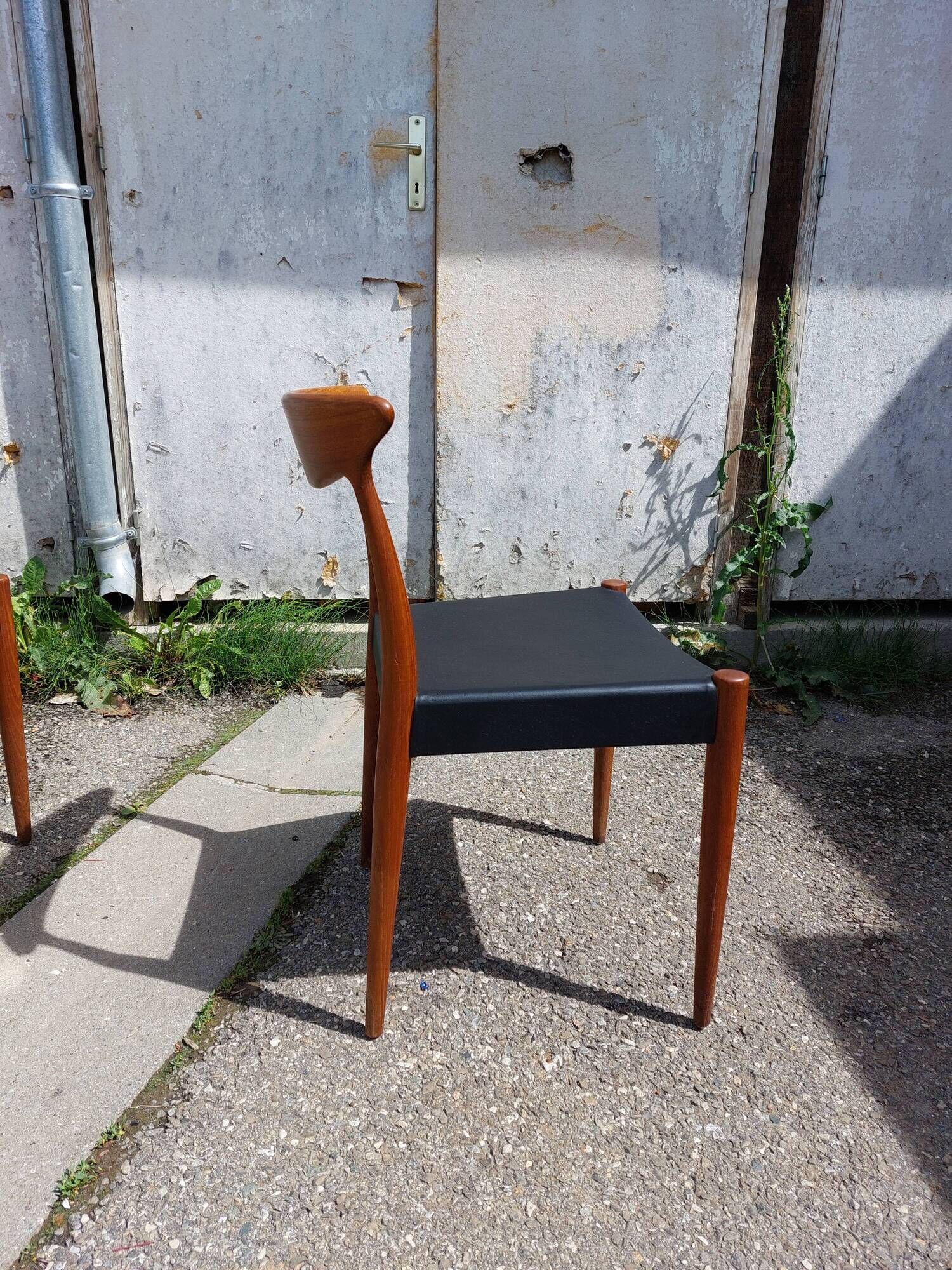 Vintage Scandinavian teak chairs by Arne Hovmand Olsen for Mogens Kold