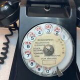 Black bakelite dial phone