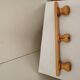 Portemanteau mural en bois 3 pateres