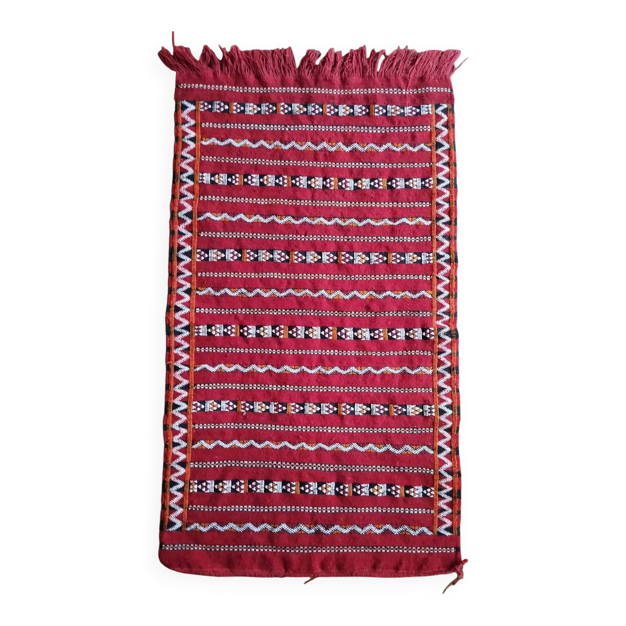 Handmade Berber Kilim Zemmour 141x82cm
