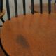 Vintage set of 4 ercol ebonized stick back chairs 1950s