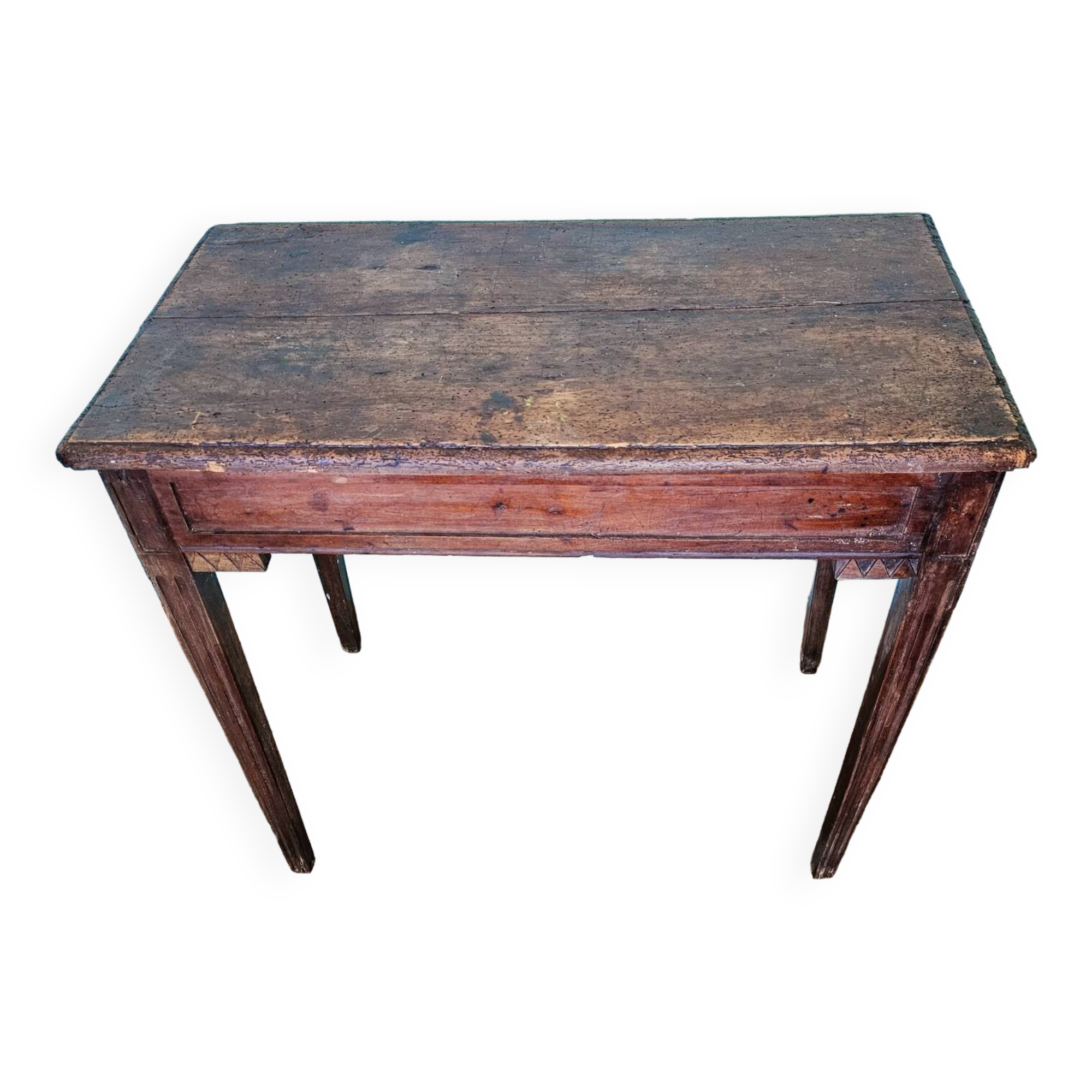 XVIIth century oak table brutalist style