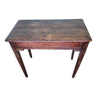 XVIIth century oak table brutalist style