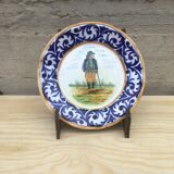 HB Henriot Quimper plate with Breton