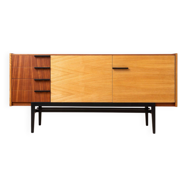 Buffet vintage mid-century moderne par Frantisek Mezulanik, Up Zavody, 196.