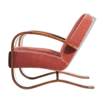 H 269 armchair By Jindrich Halabala in veneered design, 1930