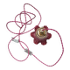Baladeuse/ lampe/ suspension tulipe rose et doré vintage