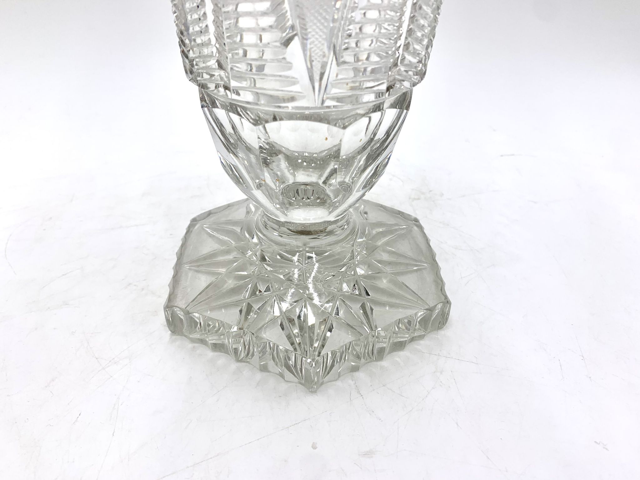 Midcentury Crystal Vase, Poland, 1960