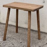 Brutalist table wood raw