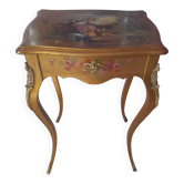 Table travailleuse en bois doré d'époque 19ème siècle
