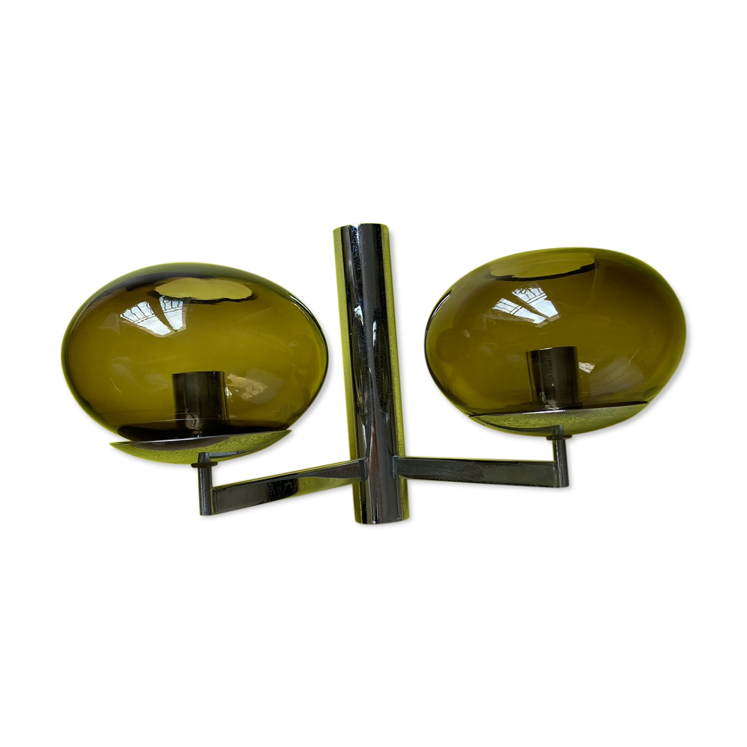 Smoked glass sconce from Sciolari