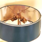 Empire style hot water bottle lamp - bronze and brass candle holder lamp