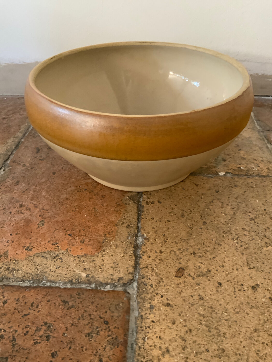 Selency stoneware bowl x Monoprix Croisé Laroche