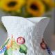 Vintage woven fruit slip carafe