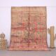 Peach Vintage Moroccan Rug 180 x 253 cm - Handmade Berber Wool Rug - Boho