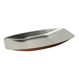 German Cromargan plate from the mid-century by WMF, 1960s.