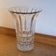 Moulded glass vase 1950 Art Deco