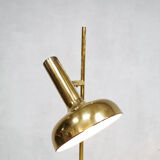 Vintage design brass floor lamp spot vloerlamp Mad men style