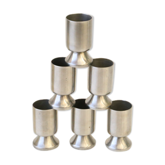 X6 stainless steel liqueur glasses