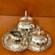 WMF tea set, silver-plated metal, 4 pieces